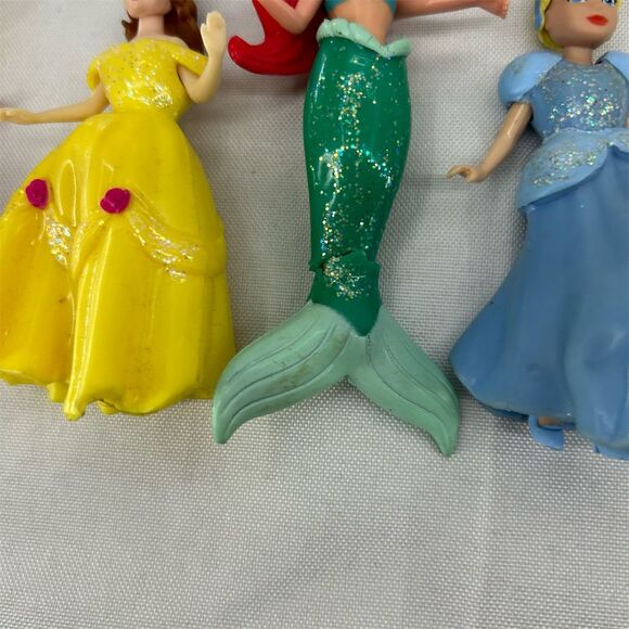 Disney Princess Magic Clip Doll Set Rapunzel Belle Ariel Cinderella 4 Dolls - Picture 5 of 10